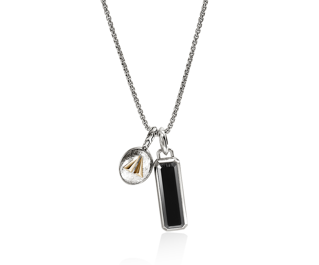 Spilt Gate Talisman 14K 金及純銀吊墜項鏈